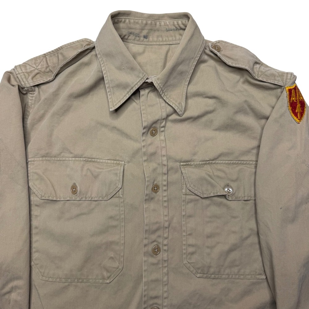 Vintage 1950s U.S. Army Antiaircraft Command (ARAACOM) Khaki Shirt Korea